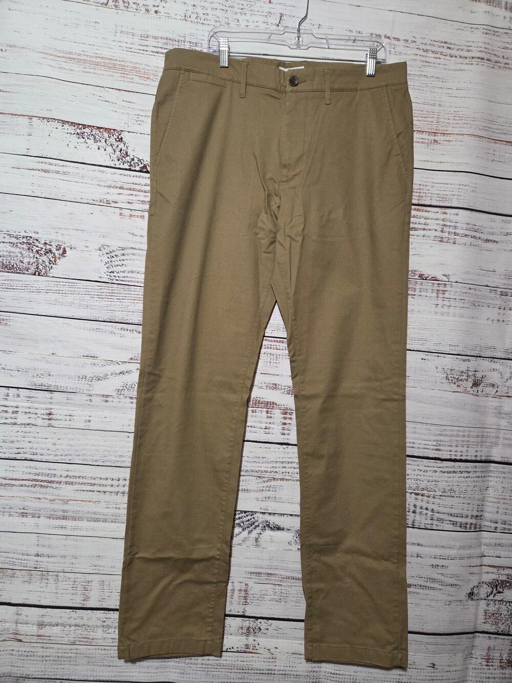 Goodfellow Chino Pants Men's 36 36 Khaki Slim Tapered Leg